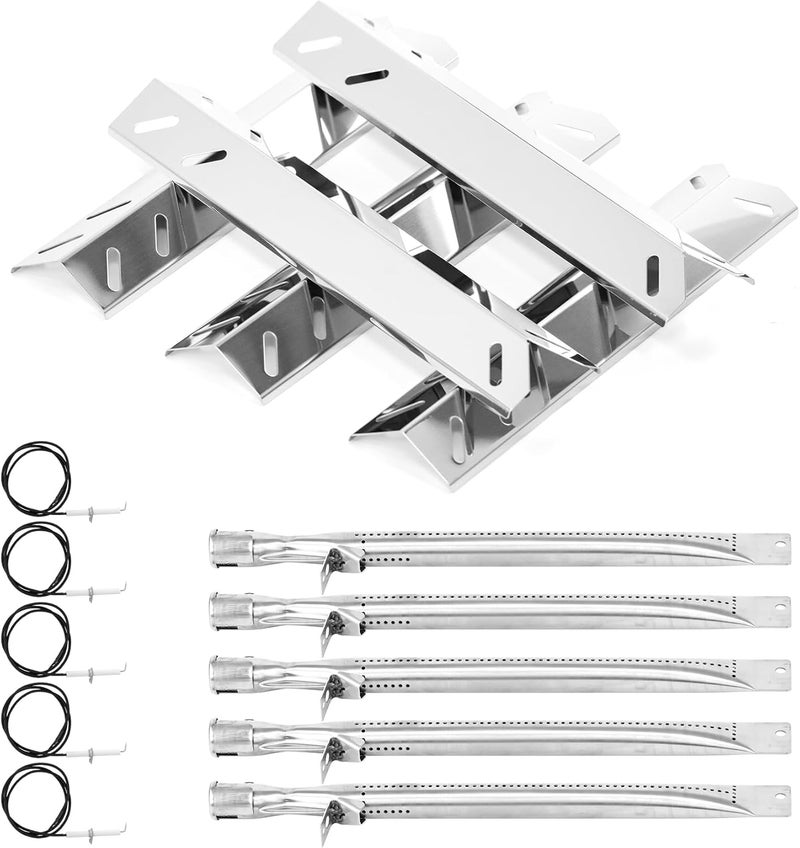 COGRICHBF Grill Replacement Parts for Cuisinart 2556, GAS9556AS, GAS9456AS, GAS2456AS, GAS2556AS, GAS1456ASO, Grill Burner, Heat Plate Parts for Cuisinart 3-In-1 GAS9556AS 5 Burner Propane with Side Burner - Image 1